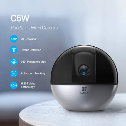 2 Ezviz C6W 4MP Wi-Fi Security Cameras