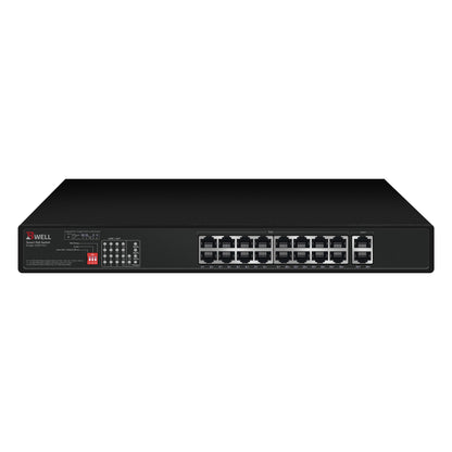 بي ويل سويتش 16 منفذ جيجا Bwell Switch 16 Port Gigabit POE