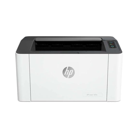 طابعة HP Laser 107a سرعة طباعة تصل إلى 21 صفحة في الدقيقة- اللون: أبيض [4ZB77A]