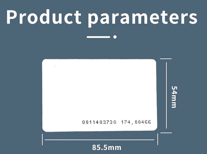 A box of 200 printable fingerprint attendance cards