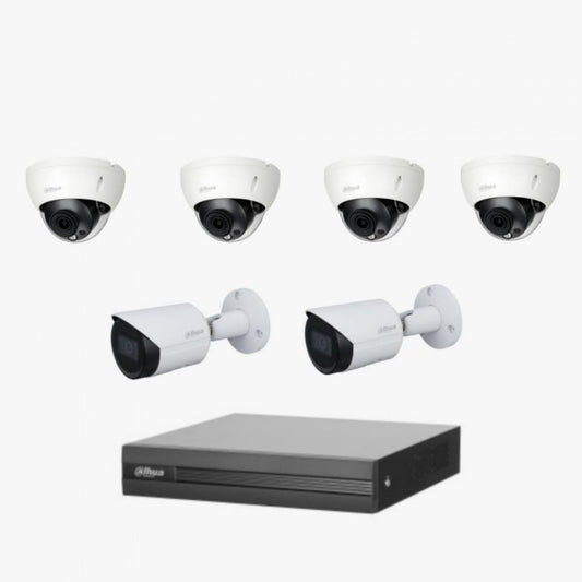 6 Dahua network surveillance cameras, 8 megabytes, internal or external