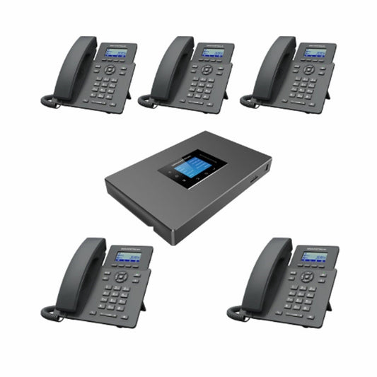 Central Grand Stream 2 IP line package with 5 UCM6302 phones