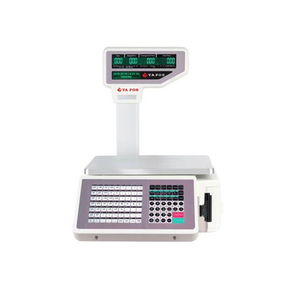 Electronic barcode scale for printing labels from 20 grams - 30 kilograms - 10,000 thousand items + supports tax