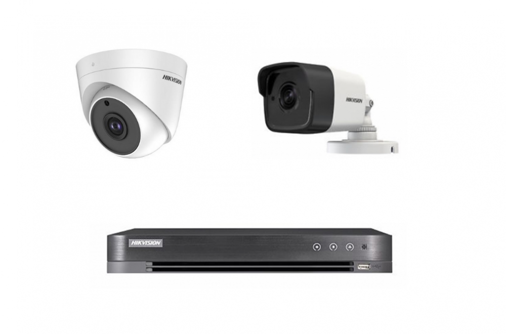 Two 5-megap cameras, internal or external, according to your choice + 4-channel recording device (HD)