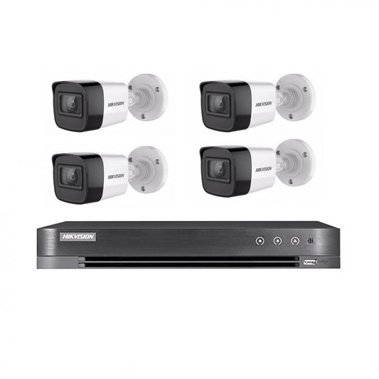 4 external 8-megapixel surveillance camera + 4-port recording device + 1 TB hard disk