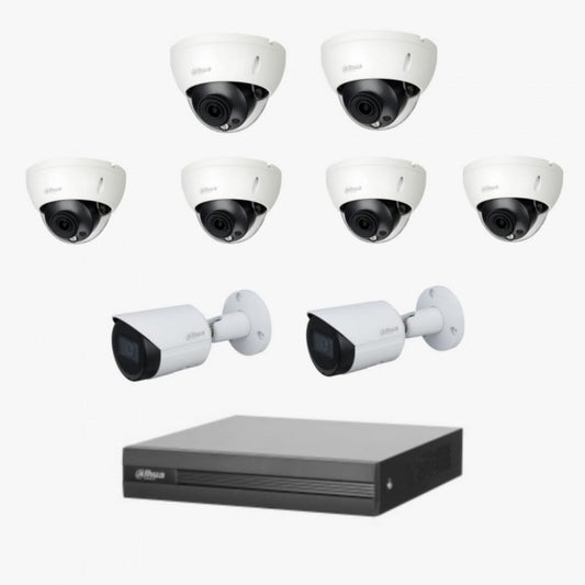 8 Dahua network surveillance cameras, 8 megabytes, internal or external